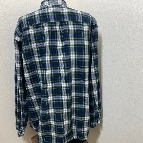 LL Bean Button Down Flannel Shirt Men's Size XXL Tall - Picture 5 of 6